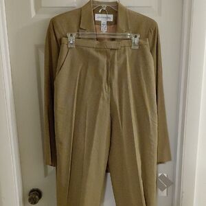 Jones New York Gold Glitter Dress Pants Size 10 NWT